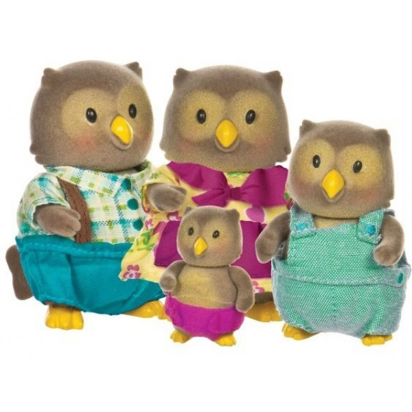 Фото - Коллекционные фигурки Li'l Woodzeez Семья Сов (6007M)