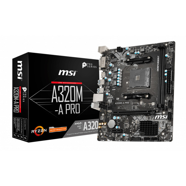 Фото - Материнська плата MSI A320M-A PRO Фото - Материнська плата MSI A320M-A PRO