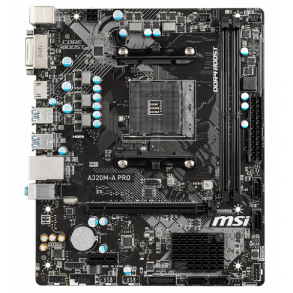 Фото - Материнська плата MSI A320M-A PRO