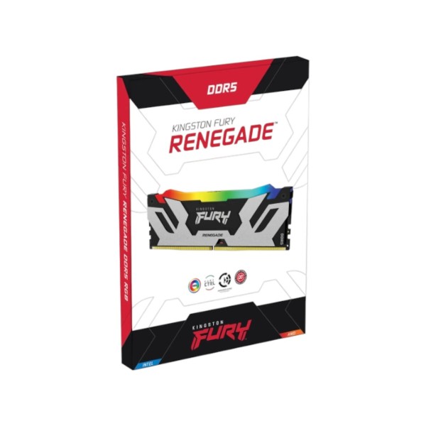 Фото - Пам'ять DDR Kingston Fury Renegade RGB 2x16GB/7200 DDR5 XMP (KF572C38RSAK2-32)