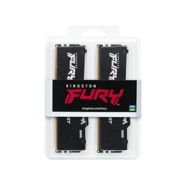 Фото - Память DDR Kingston FURY 32 GB (2x16GB) DDR5 6400 MHz Beast RGB EXPO (KF564C32BBEAK2-32)