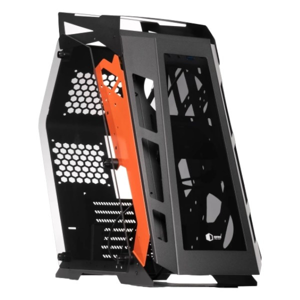 Фото - Уценка - Корпус QUBE Stalker Black-Orange noFAN (STALKER_NMBU3)