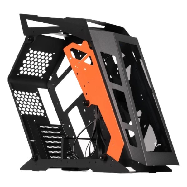 Фото - Уценка - Корпус QUBE Stalker Black-Orange noFAN (STALKER_NMBU3)
