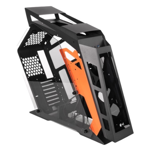 Фото - Уценка - Корпус QUBE Stalker Black-Orange noFAN (STALKER_NMBU3)