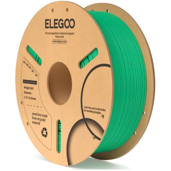 Фото - Нитка для PLA-картриджа Elegoo Filament 1.75 мм морський зелений (50.203.0108)