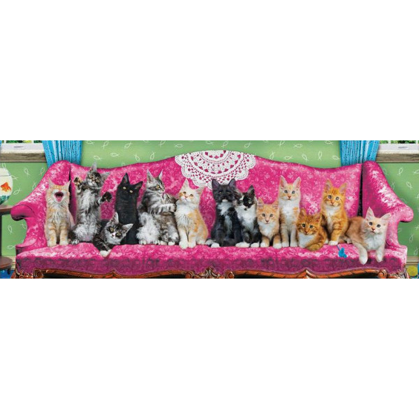 Фото - Пазли (8 +) EuroGraphics Коти на кушетці 1000 ел. (6010-5629)