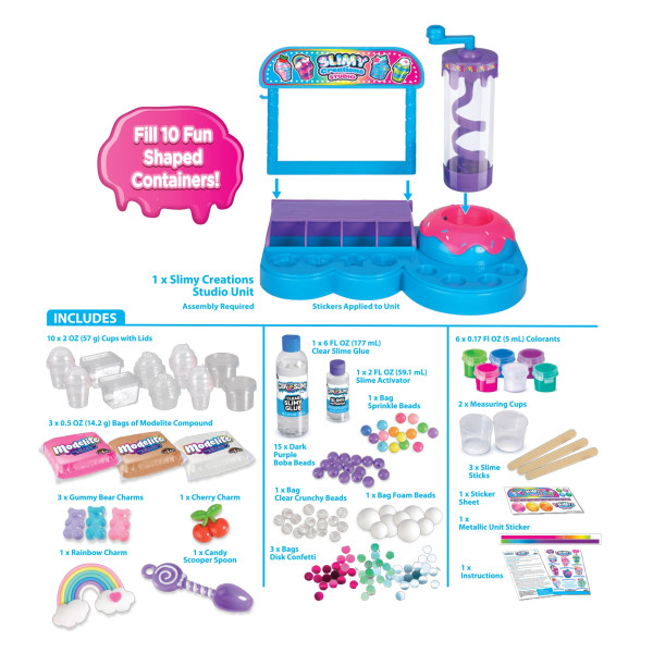 Фото - Слайм Cra-Z-Art Slimy Creations Studio 40 шт. (60170CRA)