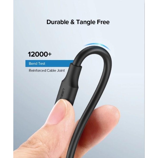 Фото - Кабель UGREEN US287 USB 2.0 to USB Type-C 0.25m Black (60114)