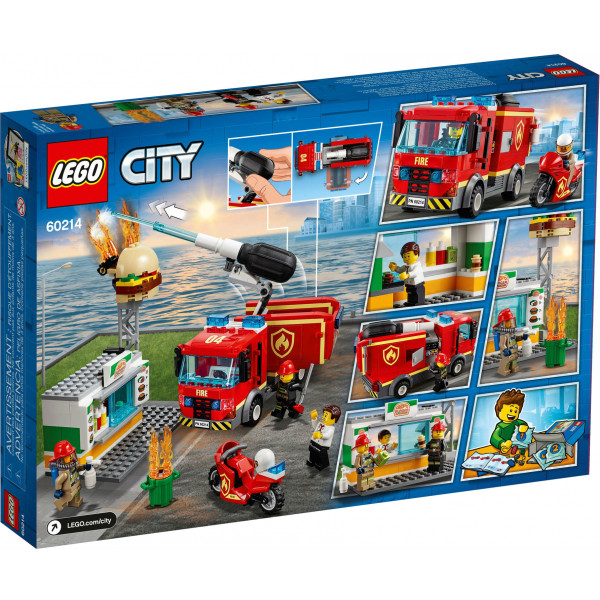 Фото - Конструктор LEGO City Пожар в бургер-кафе (60214)