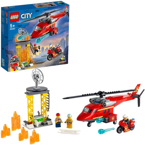 Фото - Конструктор LEGO City Пожарный спасательный вертолет (60281)