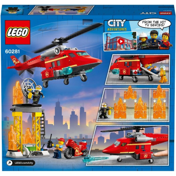 Фото - Конструктор LEGO City Пожарный спасательный вертолет (60281)