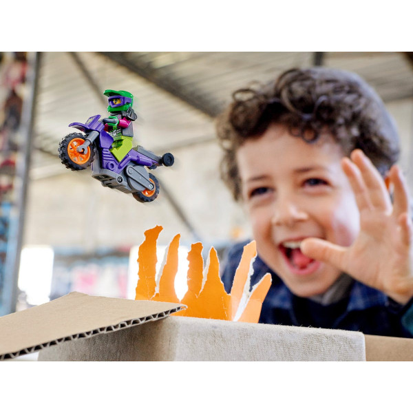 Фото - Конструктор LEGO City Каскадерський мотоцикл для ставання дибки (60296)