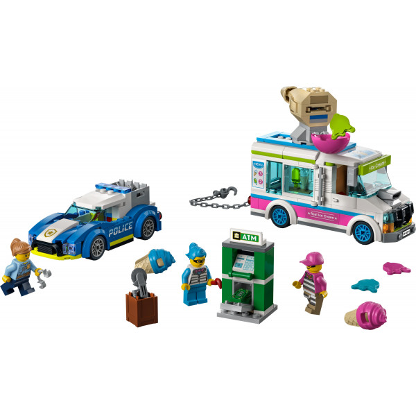 Фото - Конструктор LEGO City Поліцейське переслідування фургона з морозивом (60314)