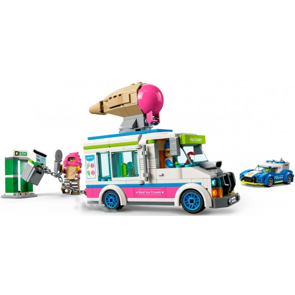 Фото - Конструктор LEGO City Поліцейське переслідування фургона з морозивом (60314)