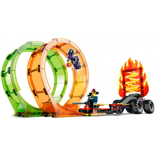 Фото - Конструктор LEGO City Stuntz Двойная петля каскадерской арены (60339)