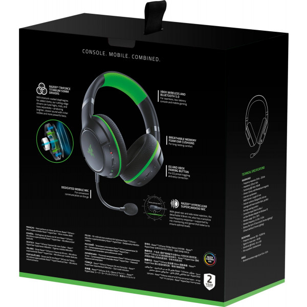 Фото - Уцінка - Гарнітура для консолі Razer Kaira for Xbox WL Black (RZ04-03480100-R3M1)