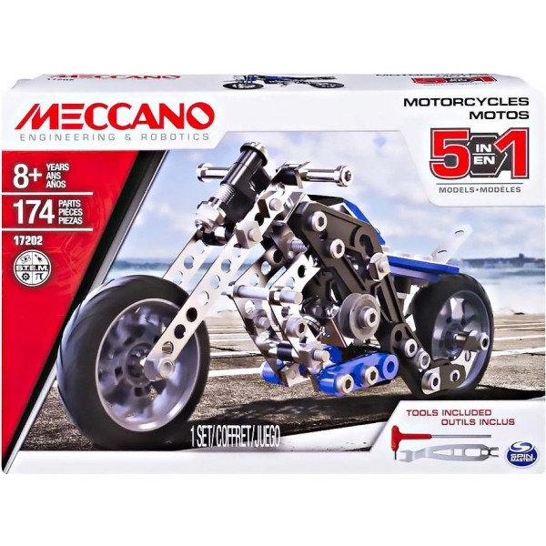 Фото - Металлический конструктор MECCANO Мотоцикл 174 дет. (6036044)