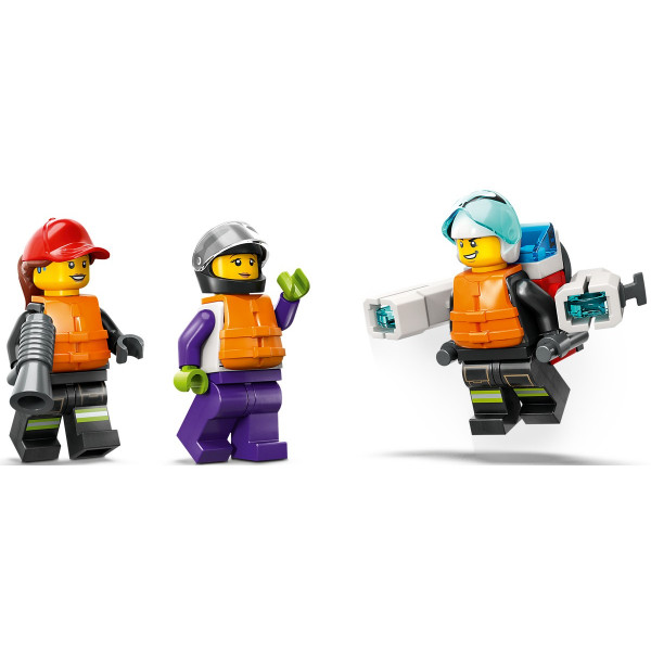 Фото - Конструктор LEGO City Лодка пожарной бригады (60373)