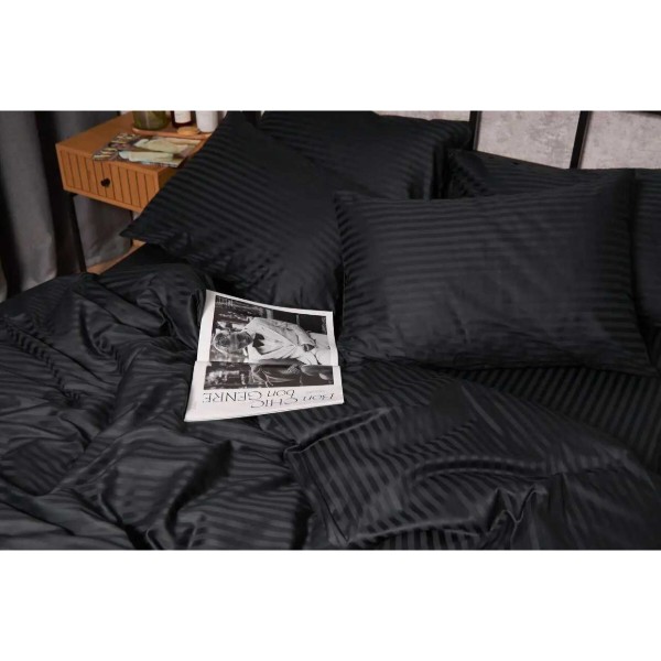 Фото - Пододеяльник полуторный Moon&Star Satin Stripe Midnight Luxe 143x210 см (MS-870000470)