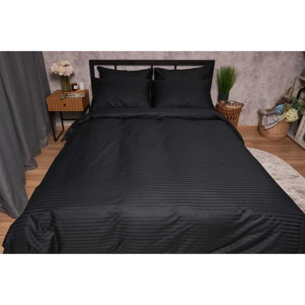 Фото - Пододеяльник полуторный Moon&Star Satin Stripe Midnight Luxe 143x210 см (MS-870000470)