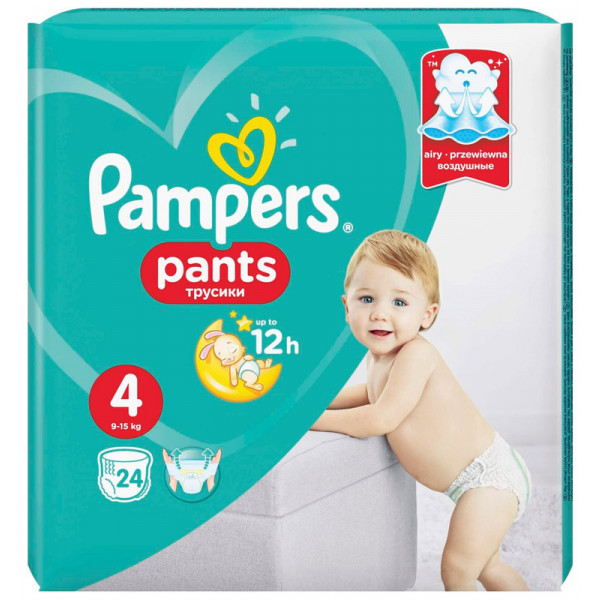 Фото - Одноразовые подгузники-трусики Pampers Pants 4 24 шт. (4015400672647)