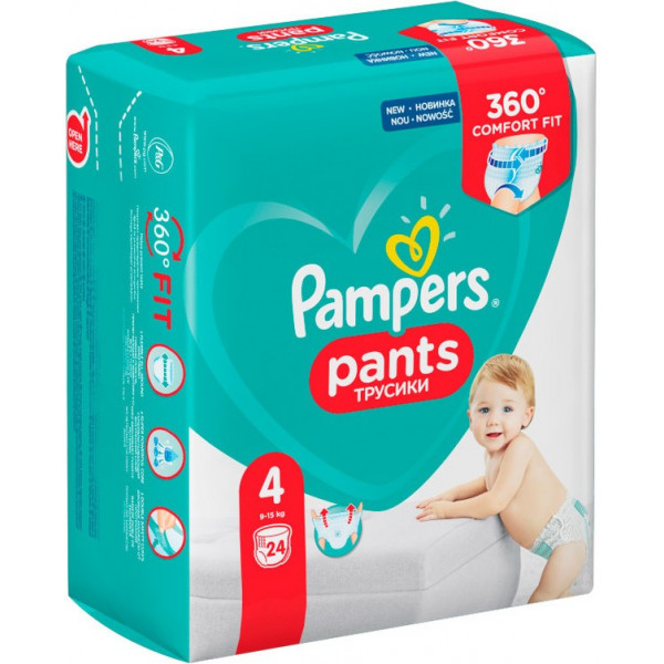 Фото - Одноразовые подгузники-трусики Pampers Pants 4 24 шт. (4015400672647)