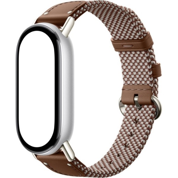 Фото - Ремінець для фітнес-браслета Xiaomi 
for Band 10 Silk Knitted Strap Feather Brown (BHR07YJGL)