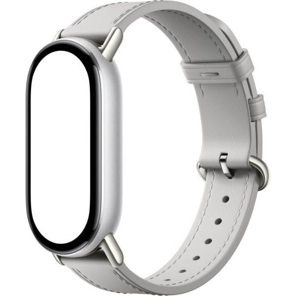 Фото - Ремінець для фітнес-браслета Xiaomi 
for Band 10 Leather Strap Elephant Gray (BHR07YLGL)