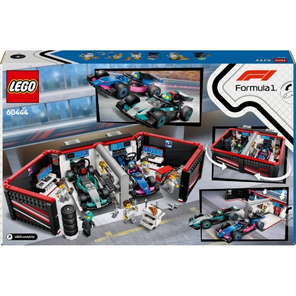 Фото - Конструктор LEGO City Гараж F1® и автомобили Mercedes-AMG и Alpine (60444)