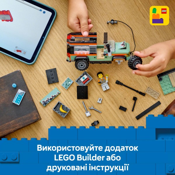 Фото - Конструктор LEGO City Позашляхова гірська вантажівка 4x4 (60447)