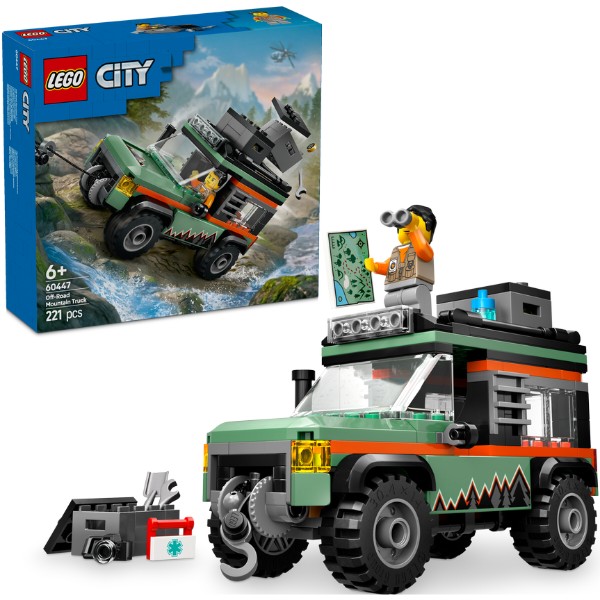 Фото - Конструктор LEGO City Позашляхова гірська вантажівка 4x4 (60447)