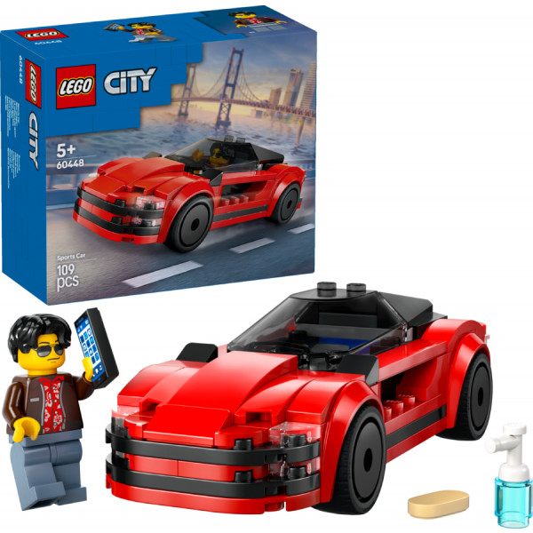 Фото - Конструктор LEGO City Червоний спортивний автомобіль (60448)