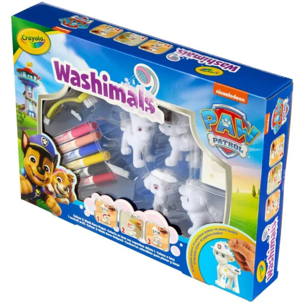 Фото - Набор для декупажа и росписи Crayola Washimals Paw Patrol 4 животных и 6 фломастеров (74-0290)