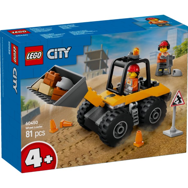 Фото - Конструктор LEGO City Желтый строительный автопогрузчик (60450)