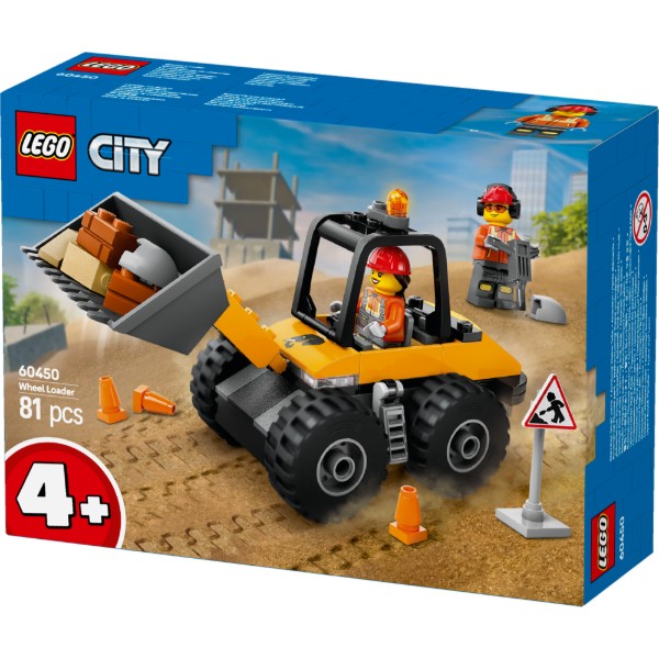 Фото - Конструктор LEGO City Желтый строительный автопогрузчик (60450)