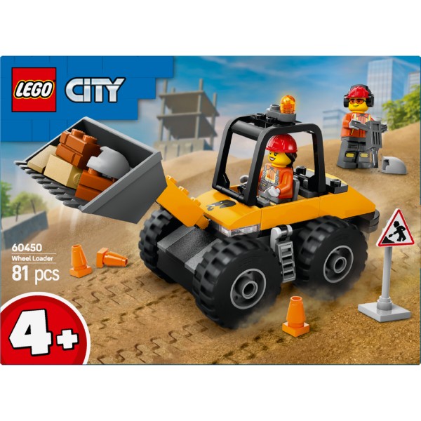 Фото - Конструктор LEGO City Желтый строительный автопогрузчик (60450)