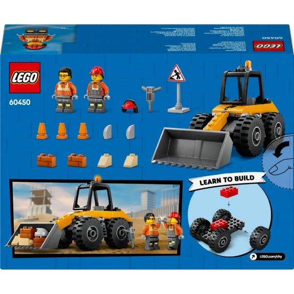 Фото - Конструктор LEGO City Желтый строительный автопогрузчик (60450)