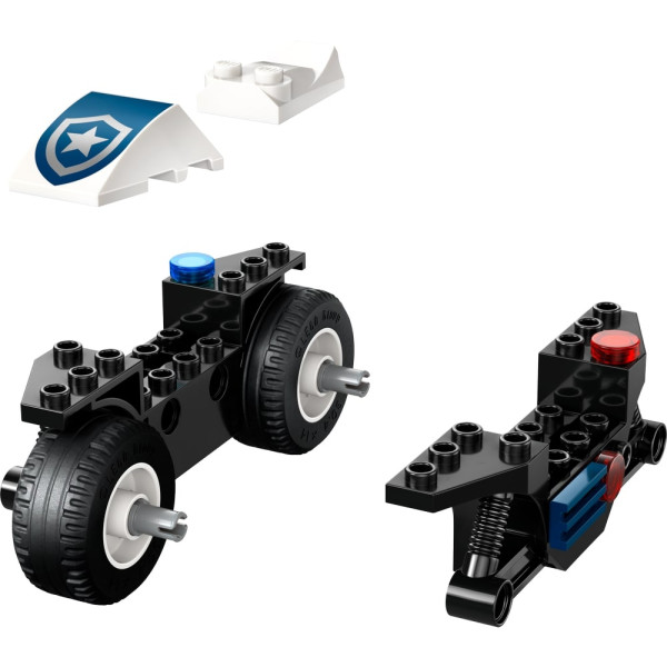 Фото - Конструктор LEGO City Переслідування на поліцейському мотоциклі (60455)