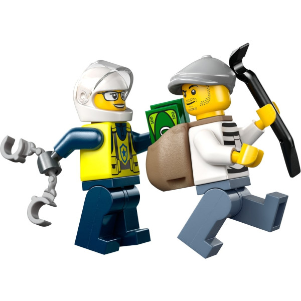 Фото - Конструктор LEGO City Переслідування на поліцейському мотоциклі (60455)