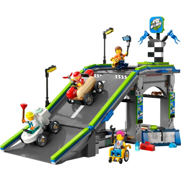 Фото - Конструктор LEGO City Никаких ограничений: Автодром для гоночных автомобилей (60460)