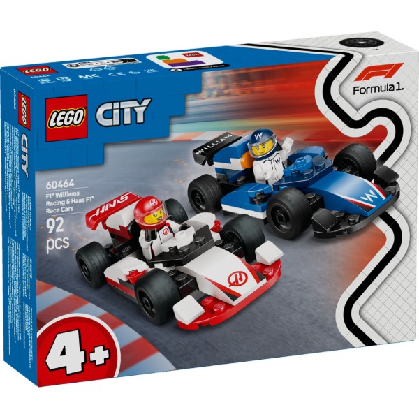 Фото - Конструктор LEGO City Автомобили для гонки F1® команд Williams Racing и Haas F1® (60464)
