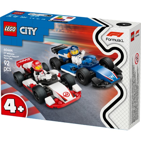 Фото - Конструктор LEGO City Автомобили для гонки F1® команд Williams Racing и Haas F1® (60464)