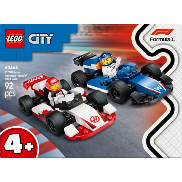 Фото - Конструктор LEGO City Автомобили для гонки F1® команд Williams Racing и Haas F1® (60464)