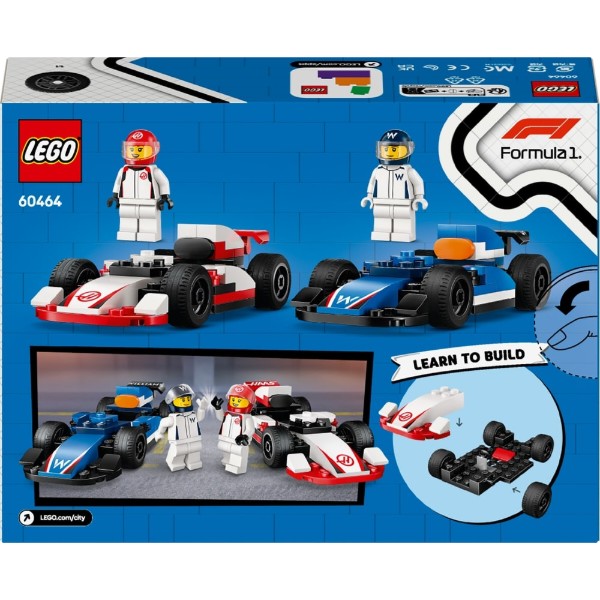 Фото - Конструктор LEGO City Автомобили для гонки F1® команд Williams Racing и Haas F1® (60464)