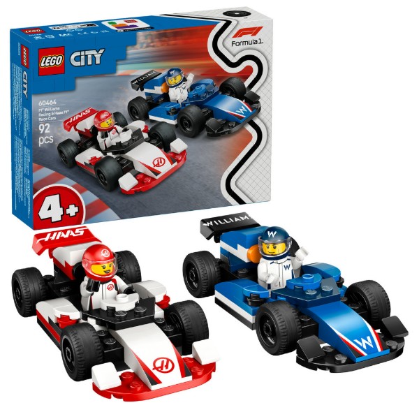 Фото - Конструктор LEGO City Автомобили для гонки F1® команд Williams Racing и Haas F1® (60464)