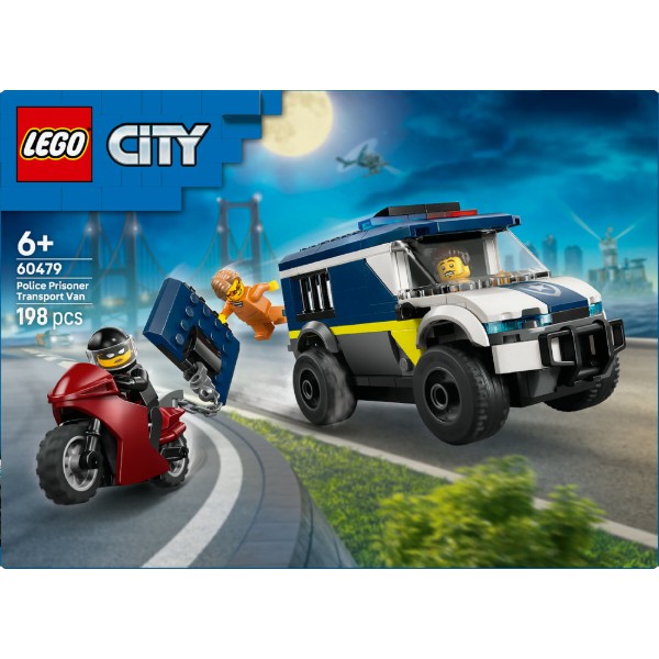 Фото - Конструктор LEGO  City Поліцейський фургон для перевезення в'язнів (60479)