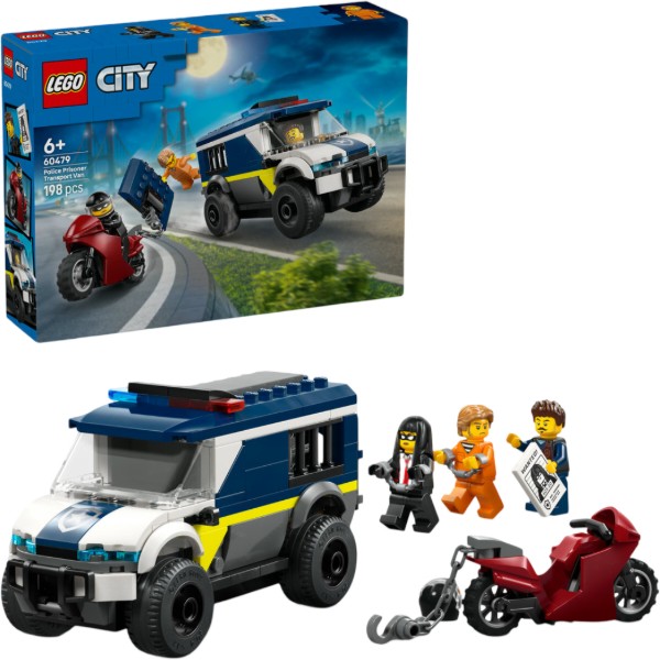 Фото - Конструктор LEGO  City Поліцейський фургон для перевезення в'язнів (60479)