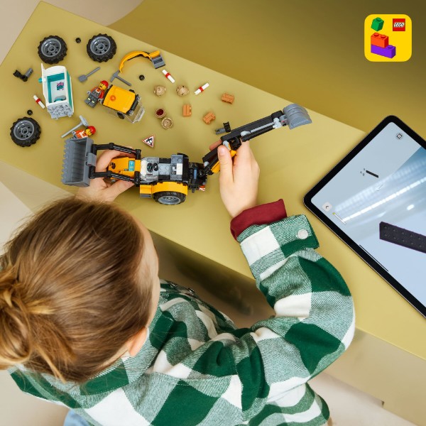 Фото - Конструктор LEGO  City Жовтий екскаватор-навантажувач (60480)