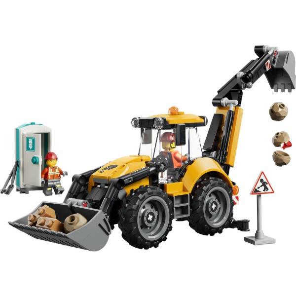 Фото - Конструктор LEGO  City Жовтий екскаватор-навантажувач (60480)