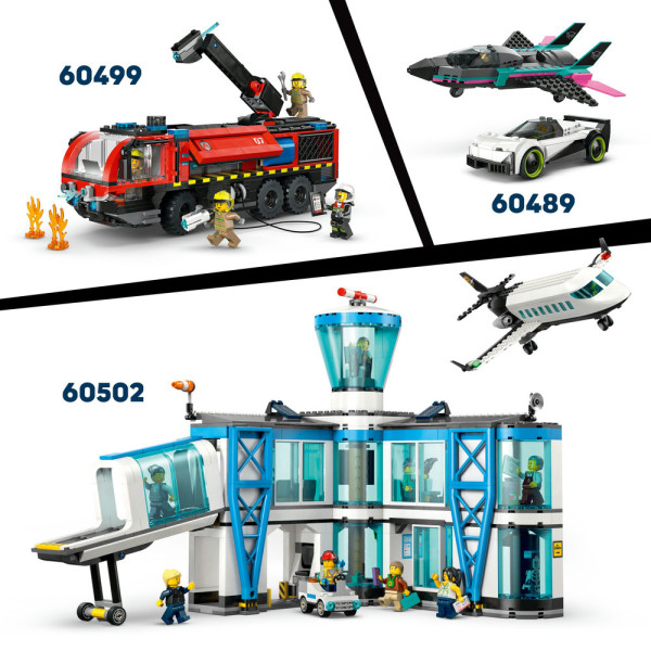 Фото - Конструктор LEGO  City Пожежна вантажівка в аеропорту (60499)